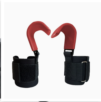 Weightlifting Hooks with Wrist Wraps