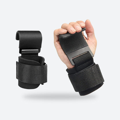 Weightlifting Hooks with Wrist Wraps