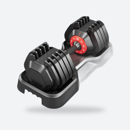 Quick-Dial Adjustable Dumbbell (10–55 lb)